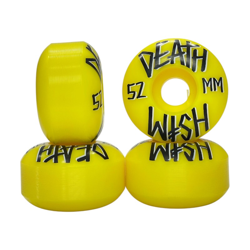 Rodas Death Wish Stacked Amarela 52mm 99a DW0030