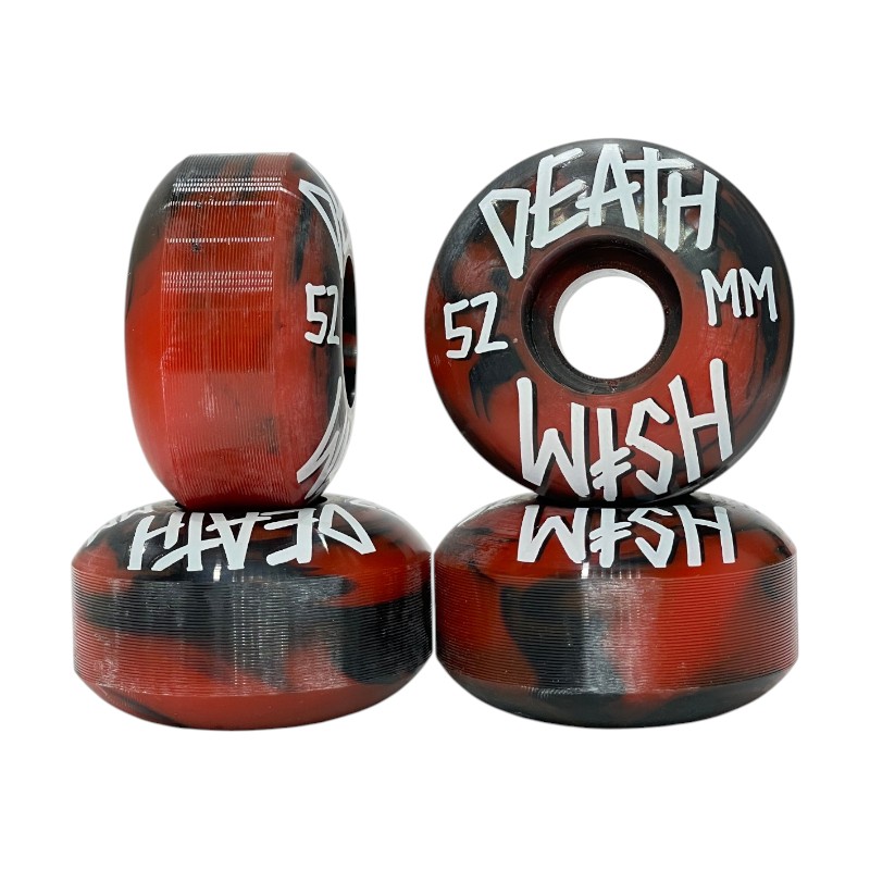 Rodas Death Wish Stacked mesclada Vermelho/preto 52mm 99a DW0033