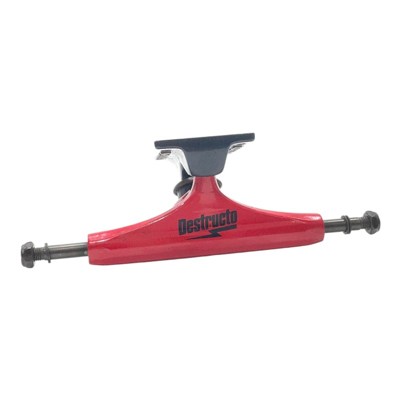 Truck Destructo Mid 5.25 Trave Vermelha/Base Preta TRDE415