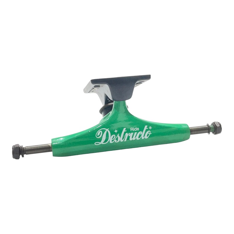 Truck Destructo Ride Mid 5.25 Trave Verde/ Base Preto TRDE409