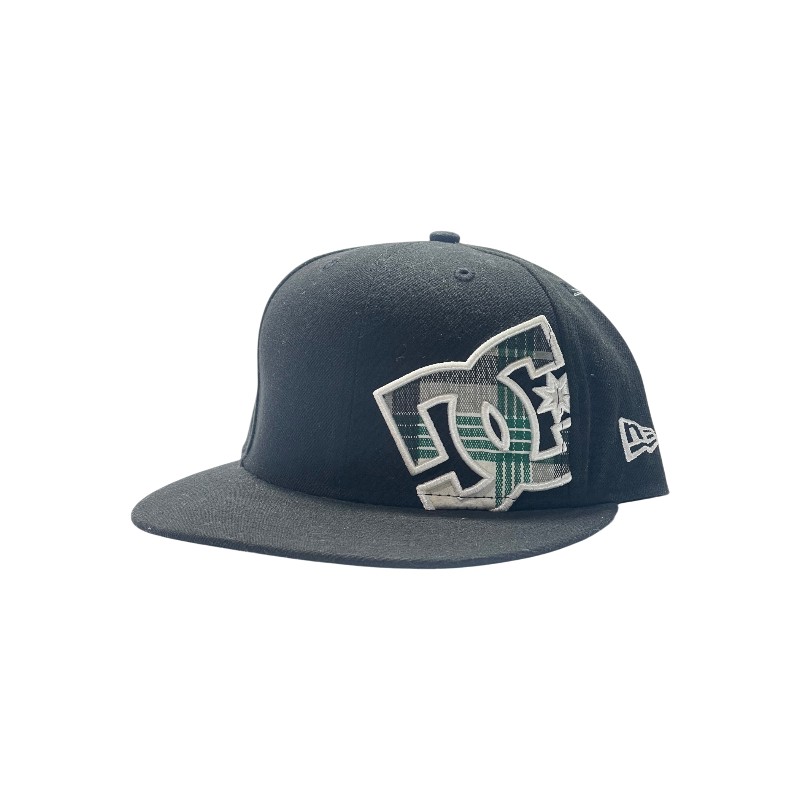Boné DC Shoes New Era Plaid Logo Fitted Black
