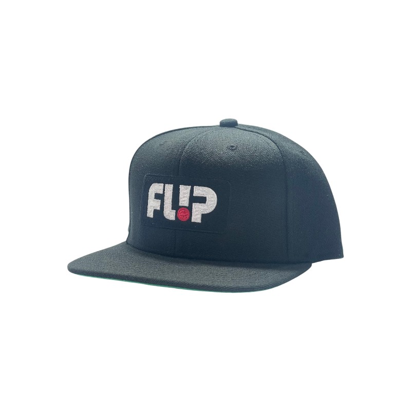 Boné Flip Skateboards Patch Logo Snapback Black
