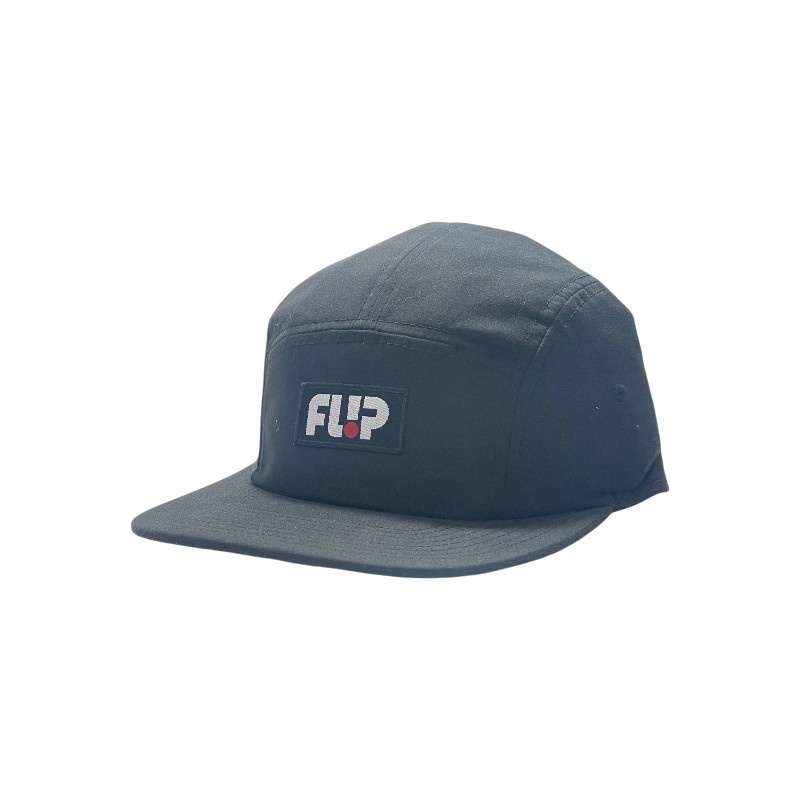 Boné Flip Skateboards Patch Logo 5 Panel Black