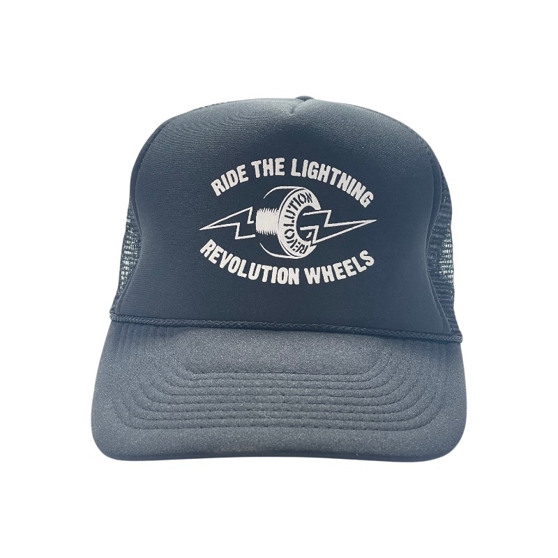 Boné Revolution Wheels Ride The Lightning Trucker Black